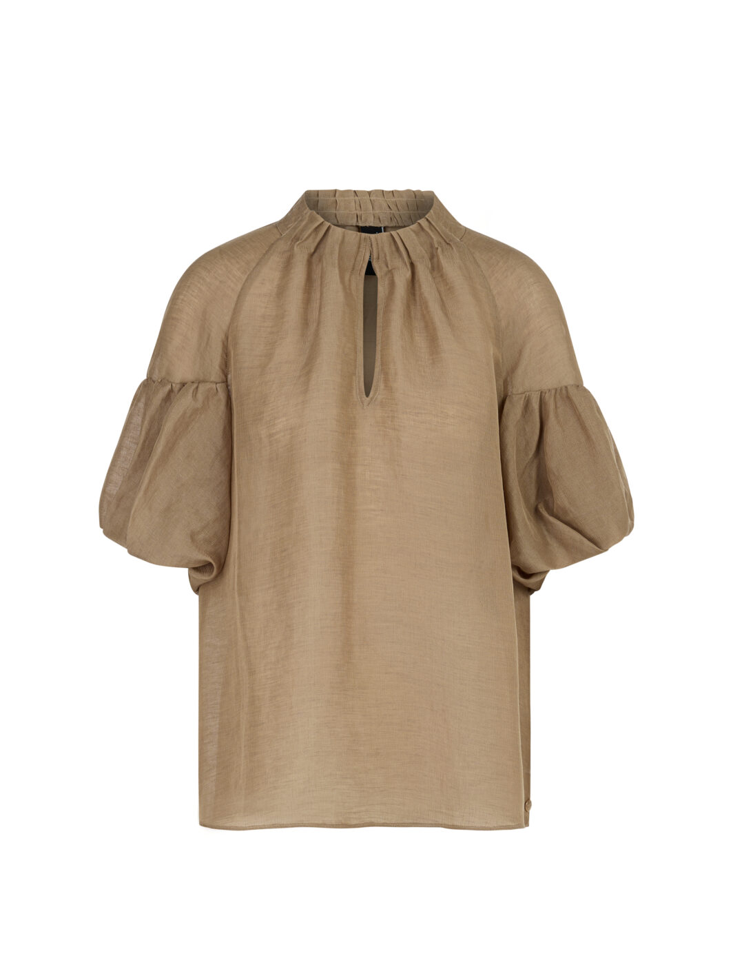 Marc Cain Uni Bluse mit Ballonärmeln