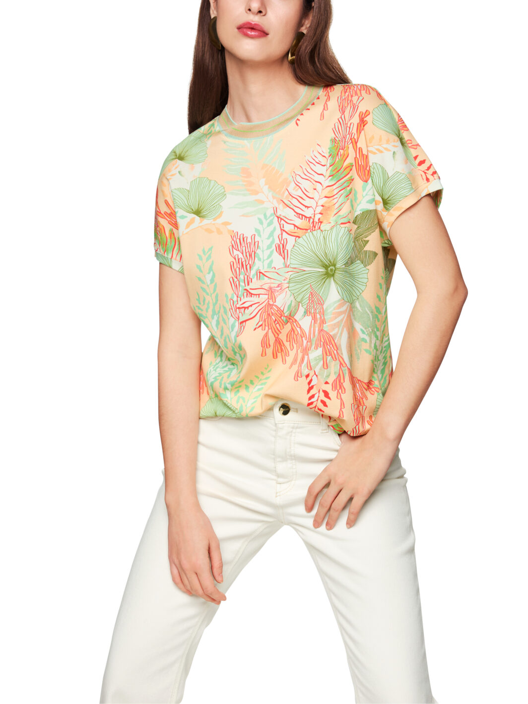 Marc Cain T-Shirt mit floralem Print – Bild 5