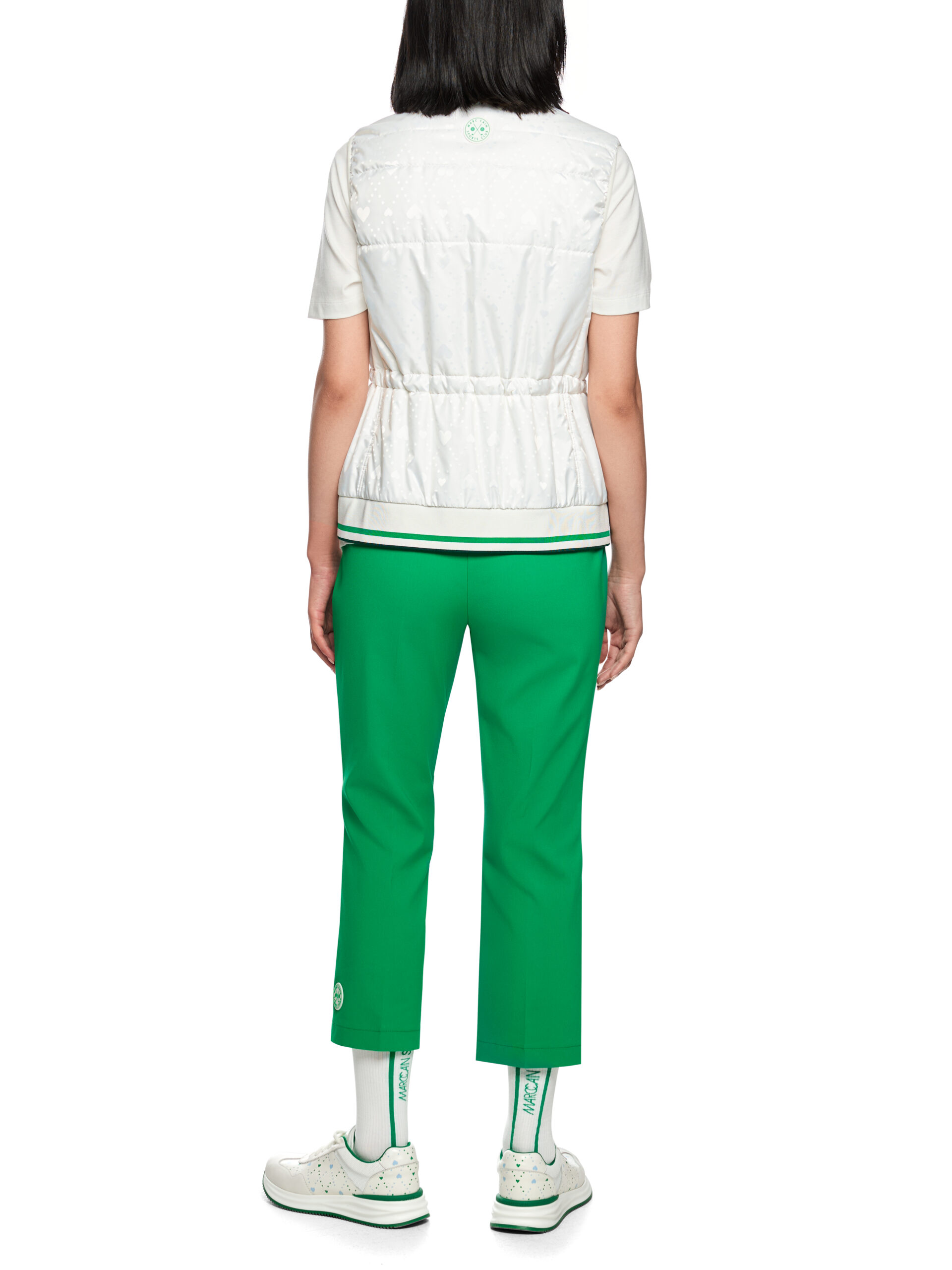 Marc Cain Gepaddeter Weste mit Herzprint – Bild 3