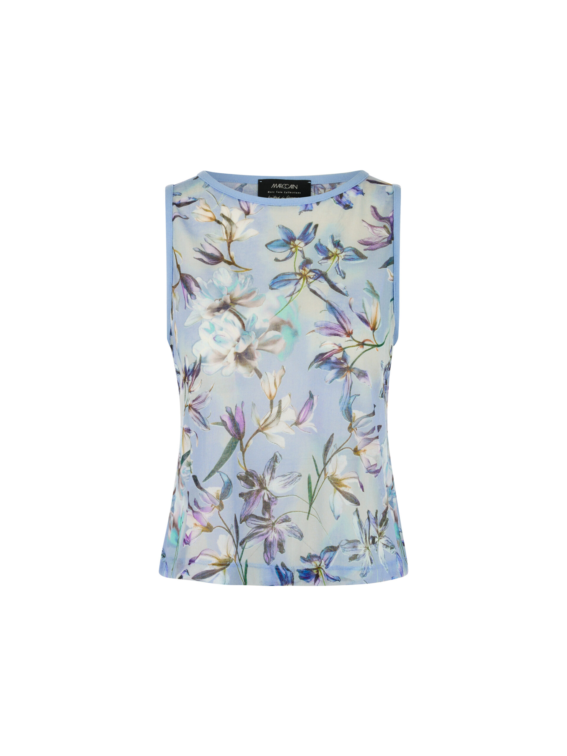 Marc Cain Top mit Blumenprint "Knitted in Germany"