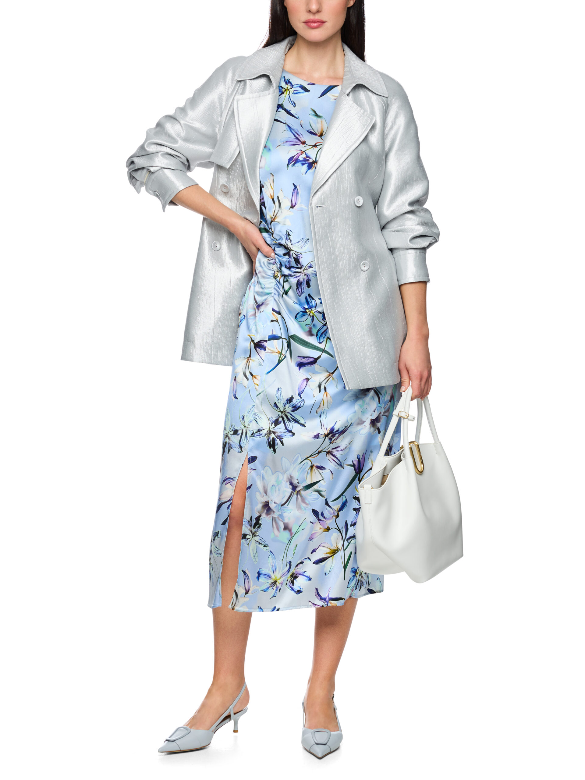 Marc Cain Leichte Outdoor-Jacke mit Silberschimmer – Bild 7