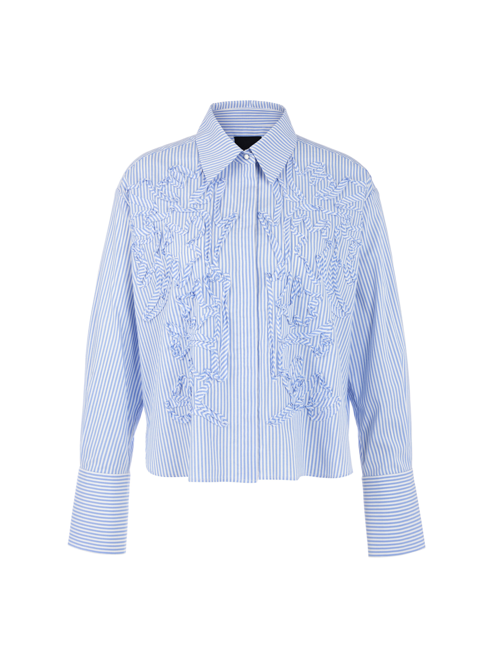 Marc Cain Gestreifte Bluse mit Blumendetails